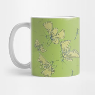 Green Butterflies Mug